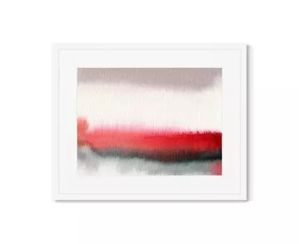 Репродукция картины в раме Late autumn landscape contrasts (Белый, 42)