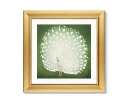 Репродукция картины в раме Peacock, 1925г. (золотистый, 60,5)