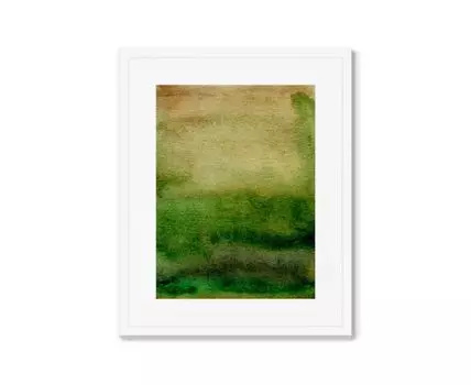 Репродукция картины в раме Pond in July (Белый, 42)