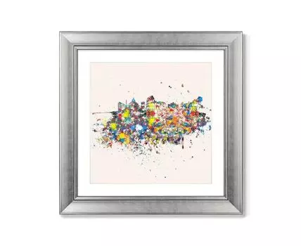 Репродукция картины в раме Рим, оптимистическая абстракция, 2016г. (мультиколор, 60,5)