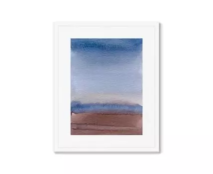 Репродукция картины в раме The deep depth of the sky (Белый, 42)