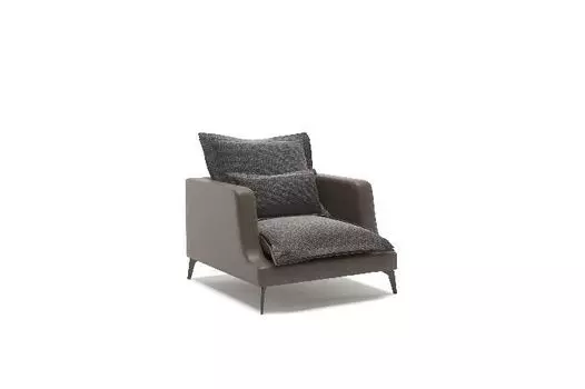 Rey кресло замша серый