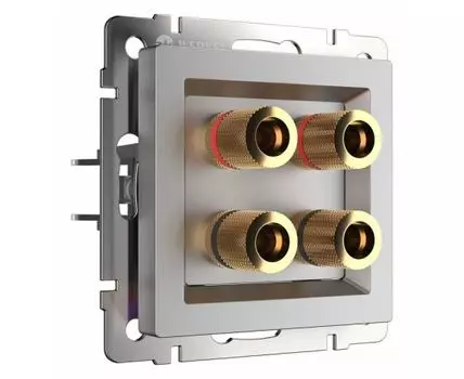 Розетка акустическая без рамки Werkel серебряные W1185006