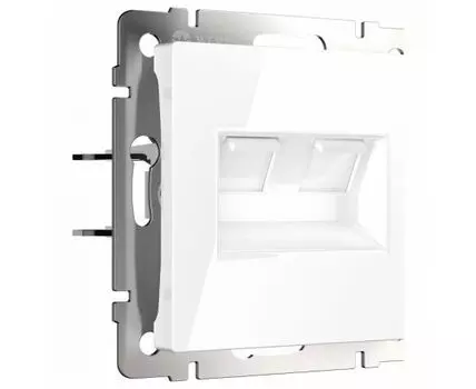Розетка двойная Ethernet RJ-45 без рамки Werkel W118 1 W1181101