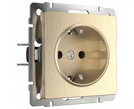 Розетка двойная с заземлением без рамки Werkel W117 8 W1171010