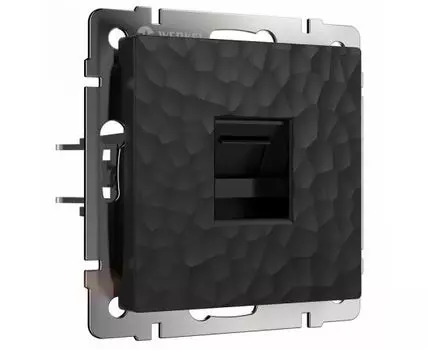 Розетка Ethernet RJ-45 без рамки Werkel Hammer W1281008 (черный)