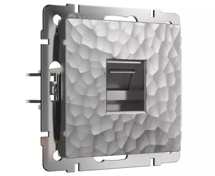 Розетка Ethernet RJ-45 (серебряный) Hummer