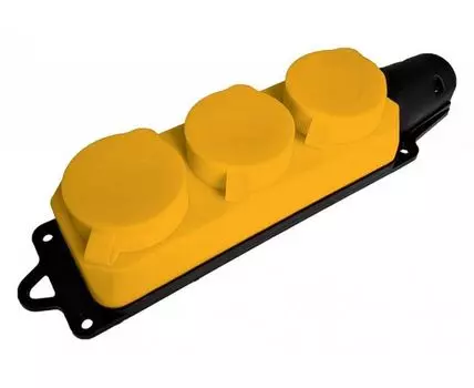 Розетка переносная разборная с заземлением и крышкой Stekker Одри 49407