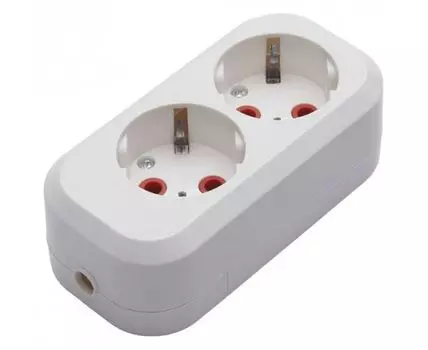 Розетка переносная разборная с заземлением Stekker Бруна 39010