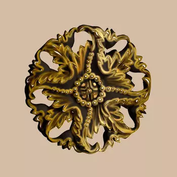 Розетка потолочная DECOMASTER 88125-57 (d нар. 125мм)