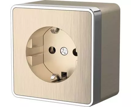 Розетка с заземлением Gallant WL15-02-01