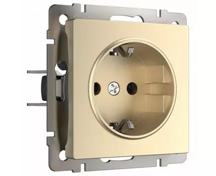 Розетка с заземлением и шторками, без рамки Werkel W117 8 W1171111