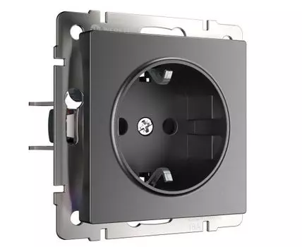 Розетка с заземлением и шторками Werkel
