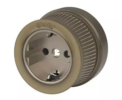 Розетка с заземлением Rertro Bronze WL