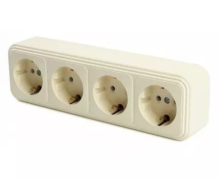 Розетка с заземлением Stekker Брест 49052