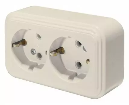 Розетка с заземлением Stekker Брест 49056