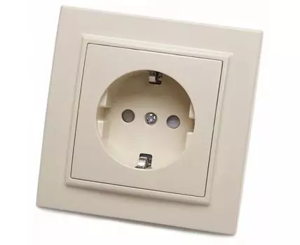 Розетка с заземлением Stekker PST16-9010 39236