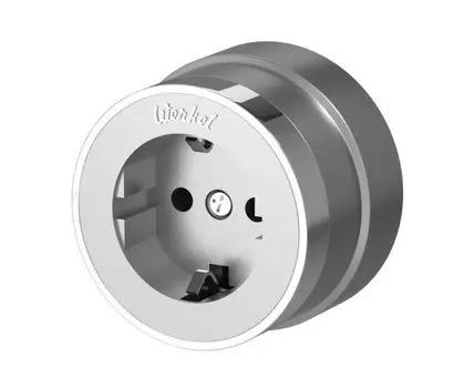 Розетка с заземлением Vintage