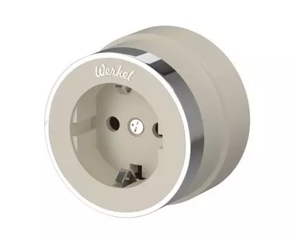 Розетка с заземлением Vintage