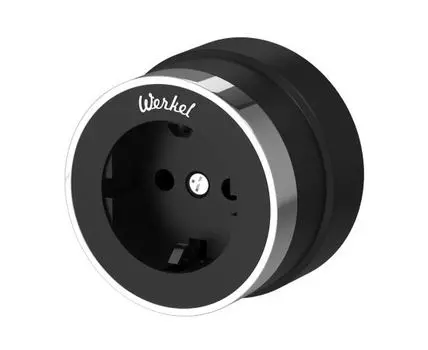 Розетка с заземлением Vintage