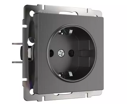 Розетка с заземлением Werkel WL04-SKG-01-IP20