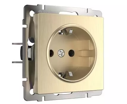 Розетка с заземлением Werkel WL10-SKG-01-IP20