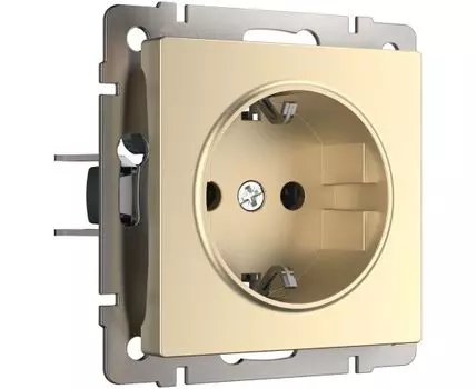 Розетка с заземлением Werkel WL11-SKG-01-IP20