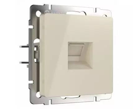 Розетка телефонная RJ-11 без рамки Werkel слоновая кость W1182003