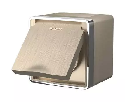 Розетка влагозащ. с зазем. с защит. крышкой и шторками Gallant WL15-02-04