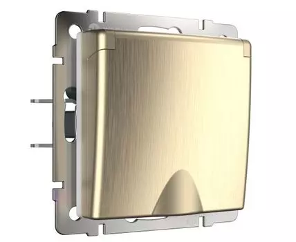 Розетка влагозащ. с зазем. с защит. крышкой и шторками Werkel WL10-SKGSC-01-IP44