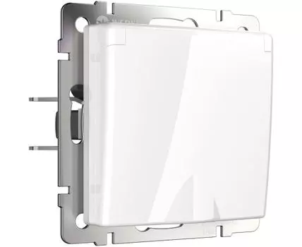 Розетка влагозащ. с зазем. с защит. крышкой и шторками Werkel WL01-SKGSC-01-IP44