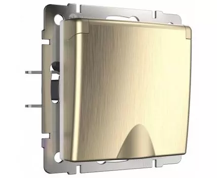 Розетка влагозащищенная с заземлением и шторками, без рамки Werkel W117 8 W1171210