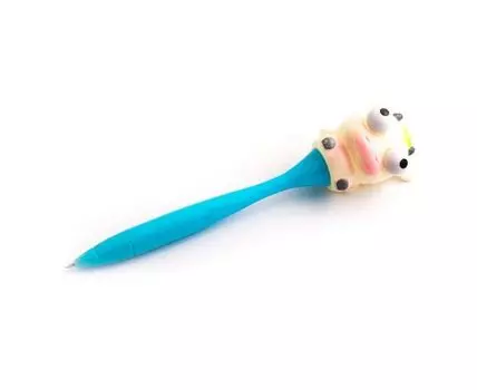 Ручка Лупоглазик Корова (прозрачный)