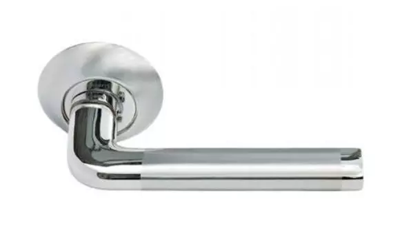 Ручка Morelli MH-03 Белый никель / полированный хром