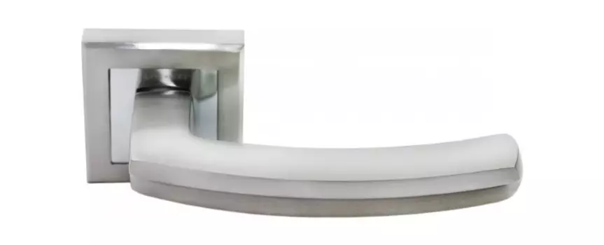 Ручка Rucetti RAP 11-S Белый никель / полированный хром