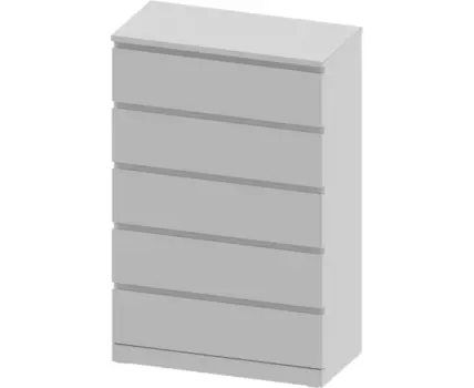 S00951 Варма 5 комод 80х123х40, белый