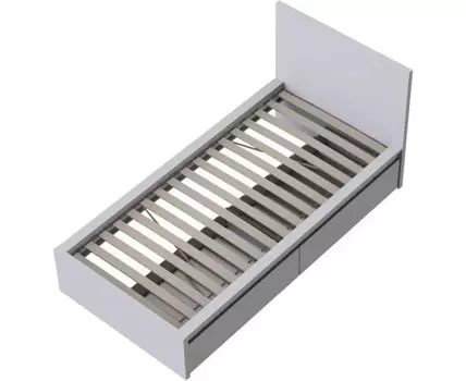 S01033 Варма Сэнг 90 кровать, 106х208х100/38, белый