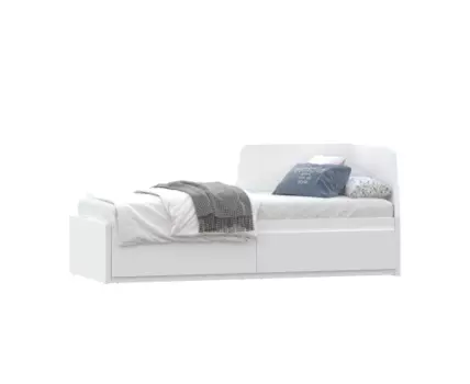 S01163 Варма Рестен 80 кровать-тахта, раздвижная 91(170)х207х40/87, белый