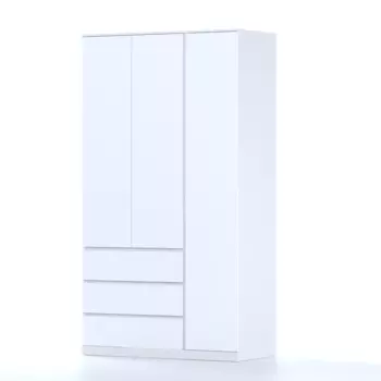 S01200 Варма Стор 123 шкаф распашной 222х123х57, белый