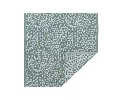 Салфетка из хлопка зеленого цвета с рисунком Спелая смородина (Зеленый, 53)