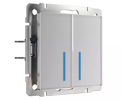 Сенсорный выключатель двухклавишный с подсветкой 1000 Вт Werkel