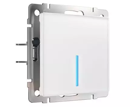 Сенсорный выключатель одноклавишный с управлением по Wi-Fi (белый) Werkel