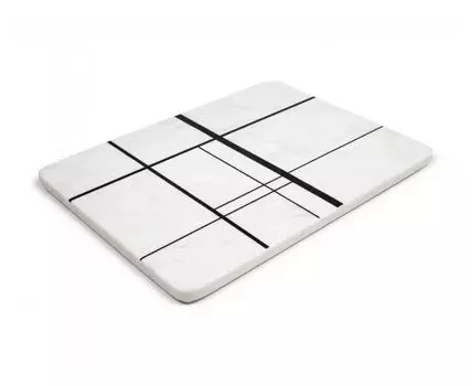 Сервировочная доска Tahina (белый, черный, 30)