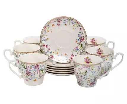 Сервиз для горячих напитков Аванта 12 предметов (Белый)