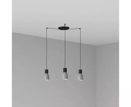 Серый подвесной светильник Kombo 12 3L