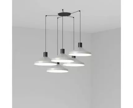 Серый подвесной светильник Kombo 40 5L