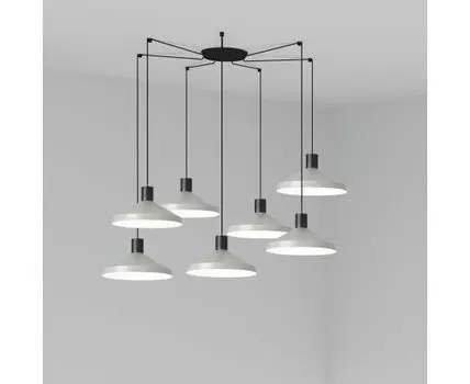 Серый подвесной светильник Kombo 40 7L