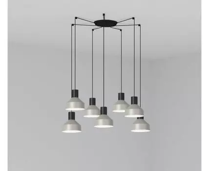 Серый подвесной светильник Kombo 7L