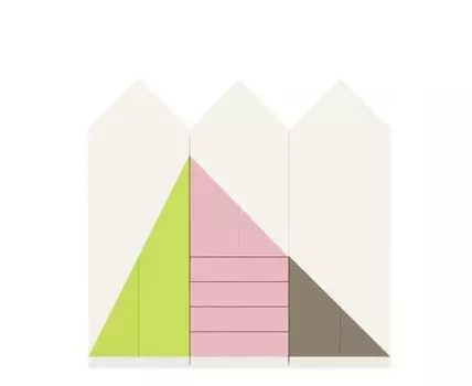 Сет 2 Альпы - Белый + фисташковый, белый + пыльный розовый, белый + теплый серый