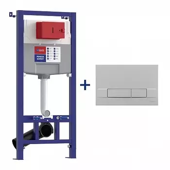 Сет: Инсталляция Lemark PENEDA EXPERT + кнопка смыва BIT хром матовый